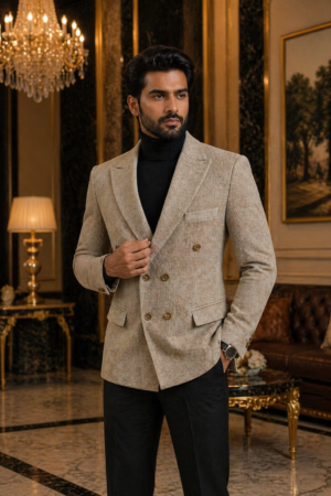 Double-Breasted Wedding Blazer