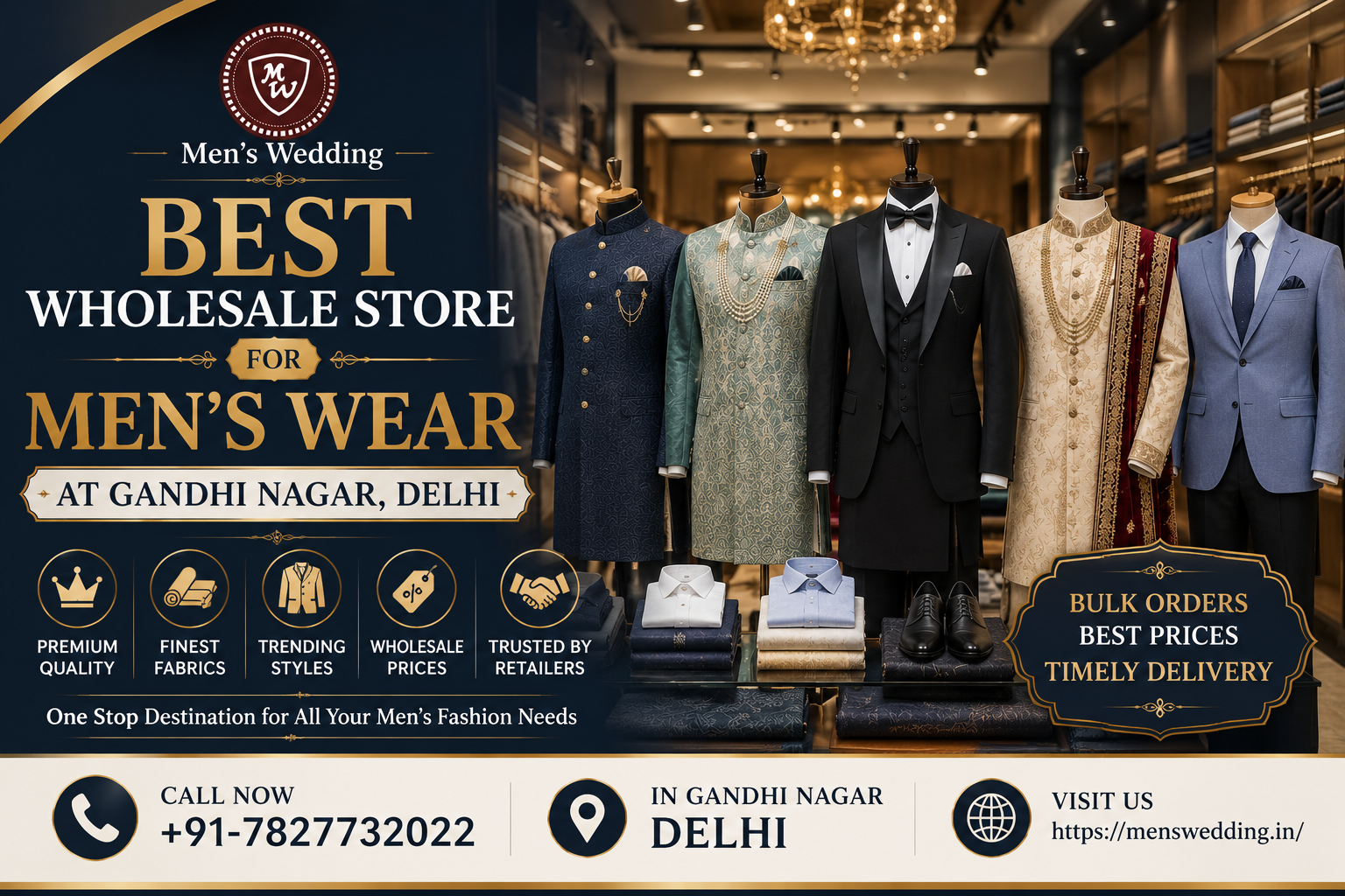 Best wholesale store for Men's wear at Gandhi Nagar, Delhi