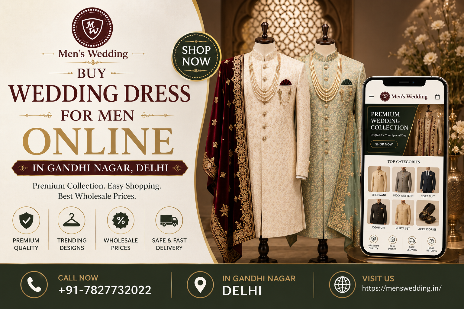 Buy Wedding Dress for Men Online