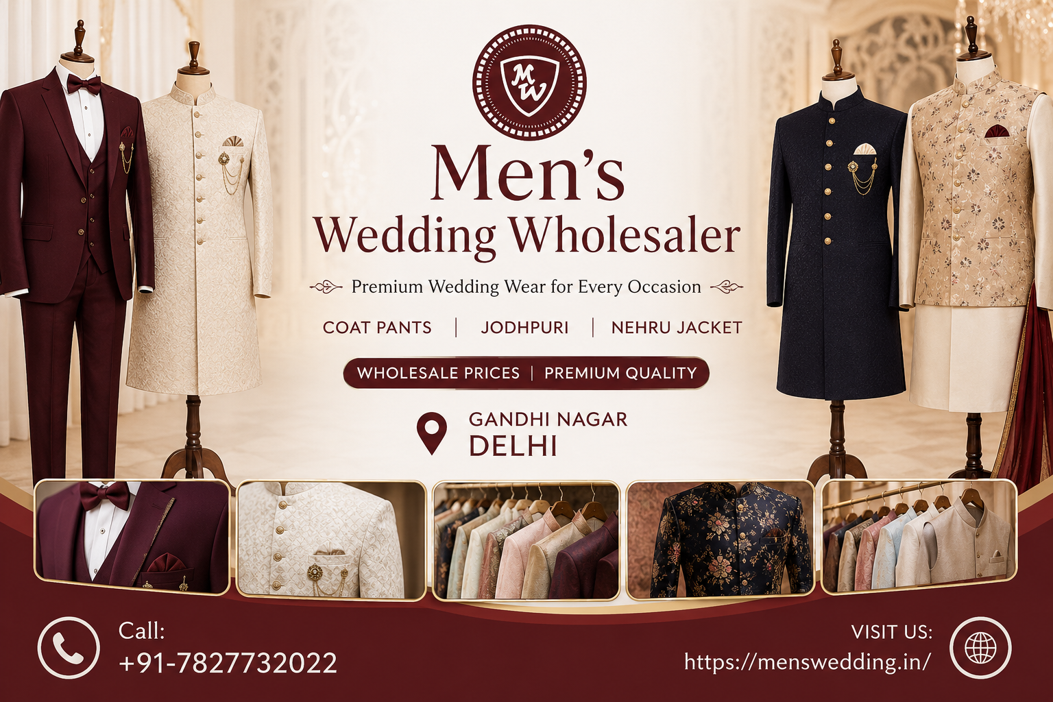 Men's Wedding Wholesaler in Gandhi Nagar Delhi