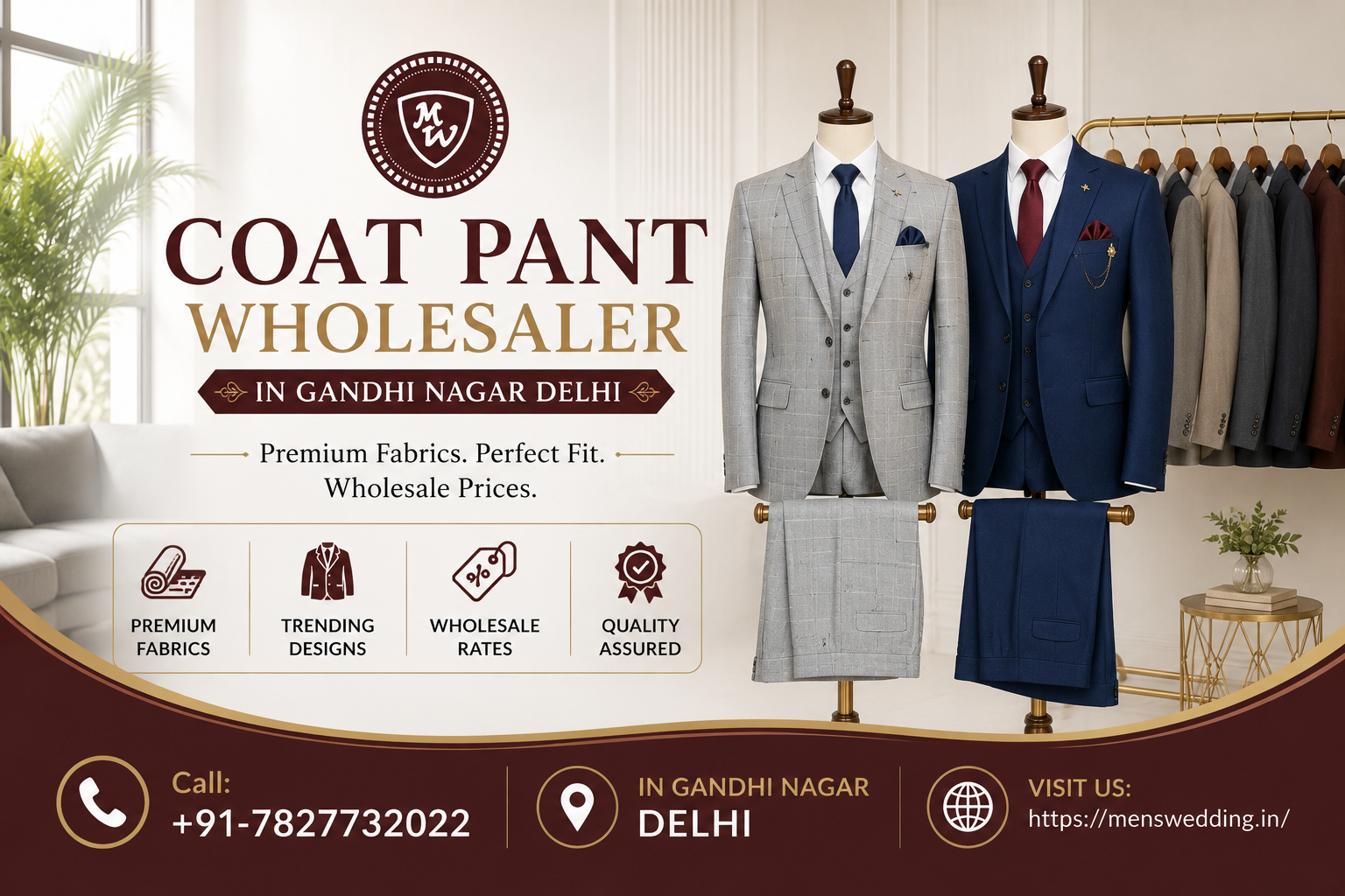 coat Pant Wholesaler in Gandhi Nagar Delhi